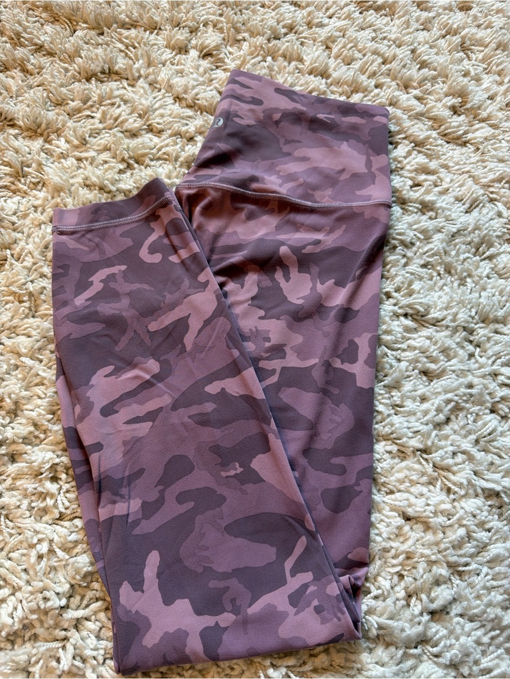lululemon athletica Mauve & Plum Camo High-Rise Leggings